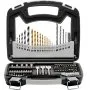 VEVOR Drill Bit Set, 101 Pieces Drill and Driver Bit Set, Screwdriver Bit Set Suitable for Wood Metal Cement Drilling and Screw Driving, Drill Bit Sets Combo Kit Assorted in Organized Carrying Case