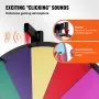 VEVOR 24 inch Spinning Prize Wheel, 14 Slots Spinning Wheel, Roulette Wheel with a Dry Erase and 2 Markers, Tabletop or Floor Standing Win Fortune Spin Games in Party Pub Trade Show Carnival