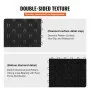 VEVOR Garage Tiles Interlocking, 12 x 12 x 0.53 inch 50 Pack Garage Floor Covering Tiles, Non-Slip Double-Sided Texture Garage Flooring Tiles, for Garages, Basements, Repair Shops, Black