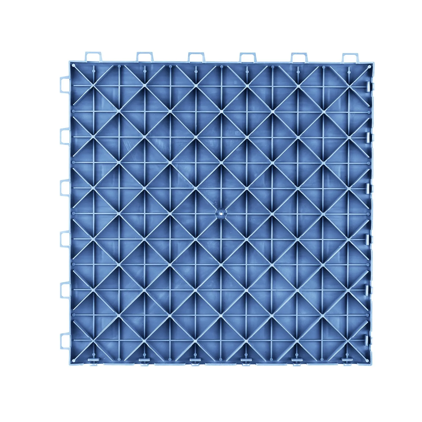 blue VEVOR garage tile with interlocking design and durable grid pattern.