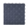 VEVOR garage tiles with interlocking design, textured surface, and dark gray color.