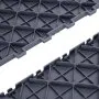VEVOR Garage Tiles Interlocking, 12 x 12 x 0.53 inch 25 Pack Garage Floor Covering Tiles, Non-Slip Double-Sided Texture Garage Flooring Tiles, for Garages, Basements, Repair Shops, Graphite Gray