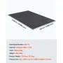 VEVOR Garage Floor Mat, 7.5'x20' Waterproof Protection from Water,Snow, Rain,Mud and Oil for Cars, Non-slip Heavy Duty Containment Mat with TPE Anti-Leak Backing & Easy to Clean & Cuttable