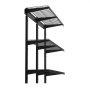 VEVOR 3-Tier Heavy Duty Wall Garage Shelving, 275 x 914 mm Steel Wall Mounted Shelving Unit, 275 x 914 mm Per Shelf Floating Storage Metal Rack for Garage with 204 kg Total Weight Capacity, Black