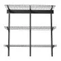 VEVOR 3-Tier Heavy Duty Wall Garage Shelving, 275 x 914 mm Steel Wall Mounted Shelving Unit, 275 x 914 mm Per Shelf Floating Storage Metal Rack for Garage with 204 kg Total Weight Capacity, Black