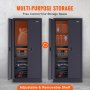 VEVOR Metal Storage Cabinet w/ 4 Adjustable Shelves & Lockable 200lbs per Shelf