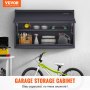VEVOR Metal Storage Cabinet, 120lbs Load Capacity per Shelf, 20'' Tall Wall-Mounted Powder-Coating Steel Garage Cabinet with Adjustable Shelf, Press to Lock & Open Door, Perfect for Office Home Garage