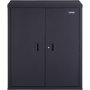 VEVOR Metal Storage Cabinet w/ 2 Adjustable Shelves & Lockable 200lbs per Shelf