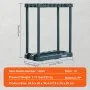 VEVOR Garden Tool Organizer, 10 Slots, Yard Tool Tower Rack for Garage Organization and Storage, Hold Long-Handled Tool/Rake/Broom/Shovel, PP Garden Tool Stand Holder Organizer for Yard, Shed, Outdoor