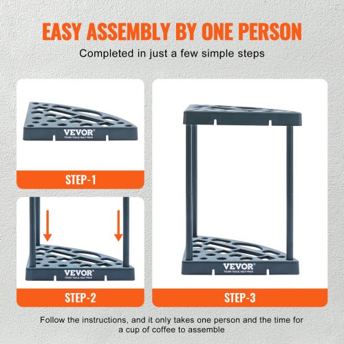 VEVOR Support Mural d'Outils Électriques Lot de 2 Organisateur Rangement Garage