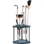 VEVOR garden tool organizer holding various garden tools including brooms, rakes, and clippers.