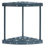 VEVOR garden tool organizer with corner design and multiple slots for efficient storage.