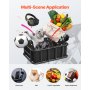 VEVOR Rear Bike Basket Medium Bicycle Basket Cargo Net Rainproof Cover Liner