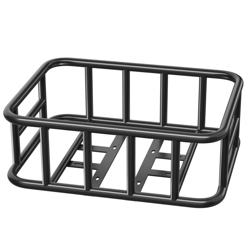 VEVOR Rear Bike Basket, Large Bicycle Basket with Cargo Net, Liner & Waterproof Cover, Heavy Duty Bike Back Basket for Adult Women/Men Carrying Dogs, Pets, Fruit & Grocery, Mounting Tools Included