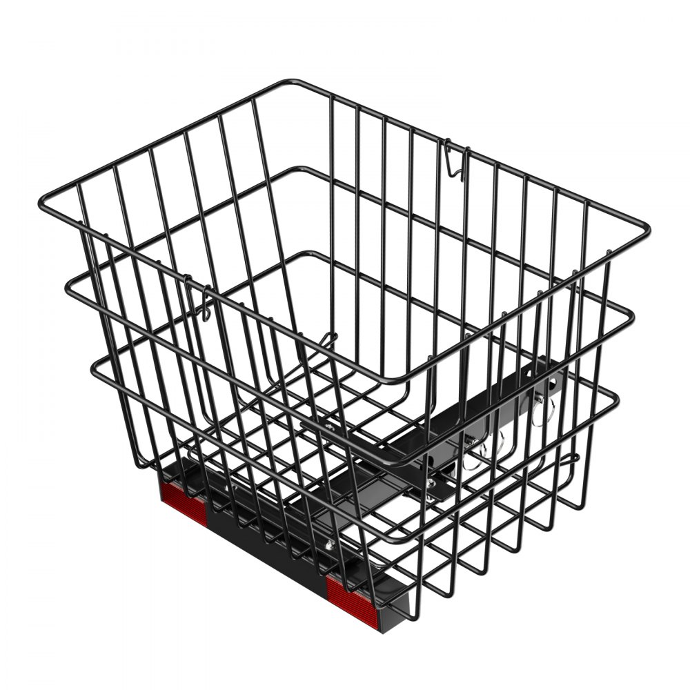 VEVOR Scooter Rear Basket, Heavy Duty Metal Wire Basket with Handle, Spacious Cargo Basket, Works with 1-inch Receiver, Compatible with Most Golden, Drive & Pride Mobility Scooter
