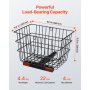 Scooter Rear Basket Heavy Duty Mobility Basket with Handle 1 in Receiver