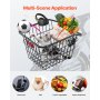 Rear Bike Basket Metal Wire Bicycle Basket Reflective Tail Light Cover