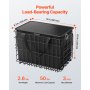 Rear Bike Basket Folding Bicycle Basket Cargo Net Liner Waterproof Cover