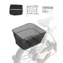 VEVOR Rear Bike Basket, Wire Mesh Bicycle Basket with Cargo Net & Waterproof Cover, Durable Metal Bike Back Basket, Fits Most Rear Bike Racks, Mounting Tools Included