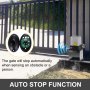 VEVOR Automatic 3100lb with Infrared Security Photocell Sensor with 2 Remote Controls Sliding Gate Opener Move Speed 40ft Per Min, Up to 3100 LBS, Silver