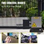 Vevor abridor de portão deslizante automático 1800 kg 4 controle remoto e app