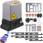 Abridor de portão deslizante VEVOR, 1800 kg, 5 m, portão deslizante automático com 4 controles remotos e controle por aplicativo, motor elétrico para portão deslizante de entrada de automóveis, kit completo de sistema de segurança de hardware para operador de portão