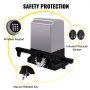VEVOR Sliding Gate Opener, 1800 KG 5 m, Automatic Sliding Gate with 4 Remote Controllers & APP Control, Electric Rolling Driveway Slide Gate Motor, Complete Gate Operator Hardware Security System Kit