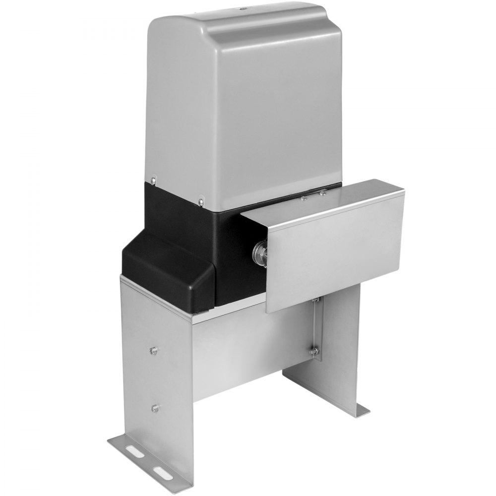 VEVOR Automatic 1800lb with Infrared Security Photocell Sensor with 2 Remote Controls Sliding Gate Opener Move Speed 40ft Per Min, Up to 1800 LBS, Silver