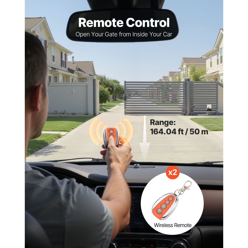 Vevor 3300lbs Automatic Sliding Gate Opener Driveway Operator Infrared Sensor