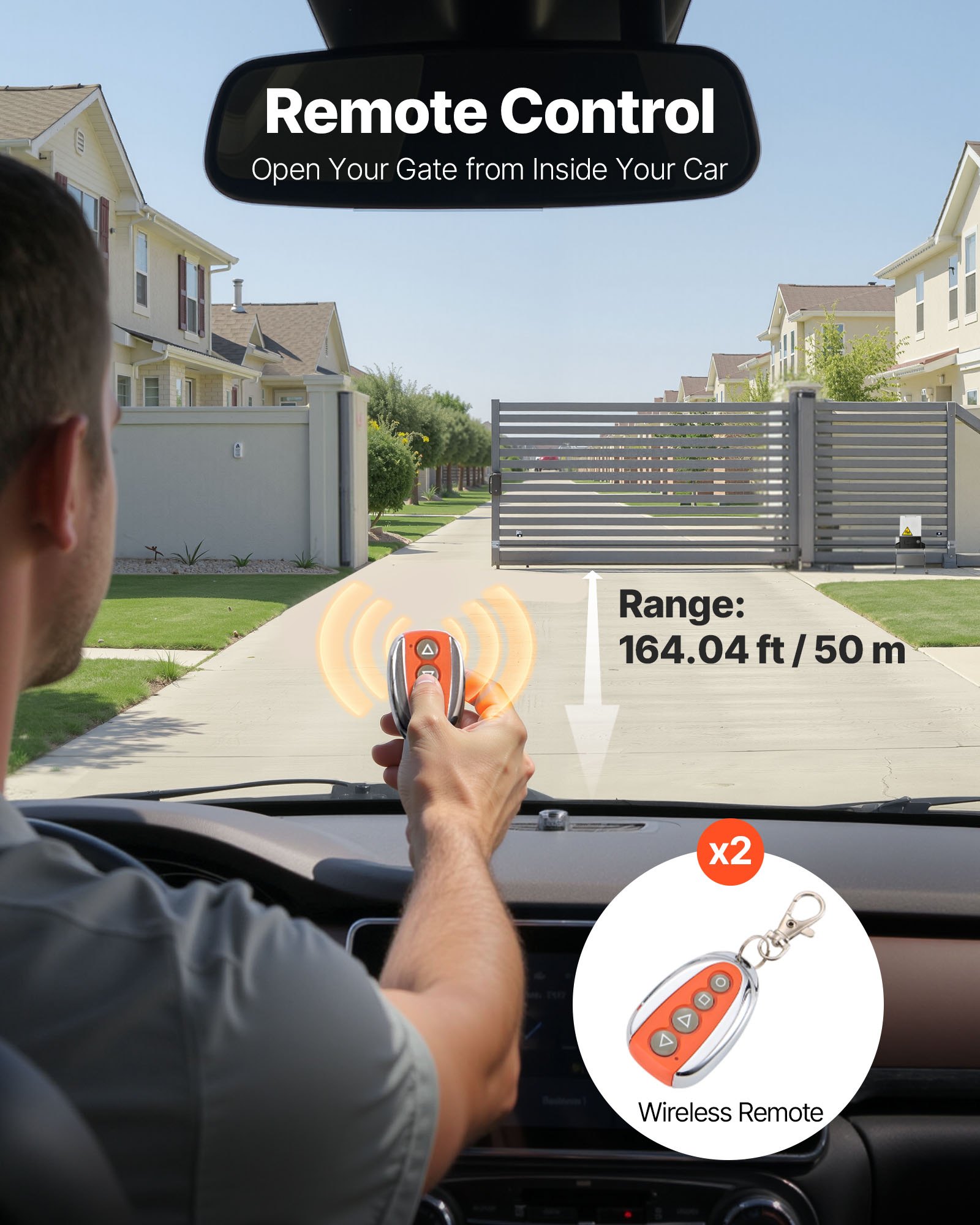 Vevor 3300lbs Automatic Sliding Gate Opener Driveway Operator Infrared Sensor