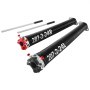 VEVOR Garage Door Torsion Springs, Pair of 0.207 x 2 x 24 in, 16000 Cycles, Electrophoresis Black Coated for Replacement, Garage Door Springs with Non-Slip Winding Bars, Gloves and Mounting Wrench