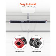 Garage Door Torsion Springs Pair of 0.207 x 2 x 24 inch with Winding Bars