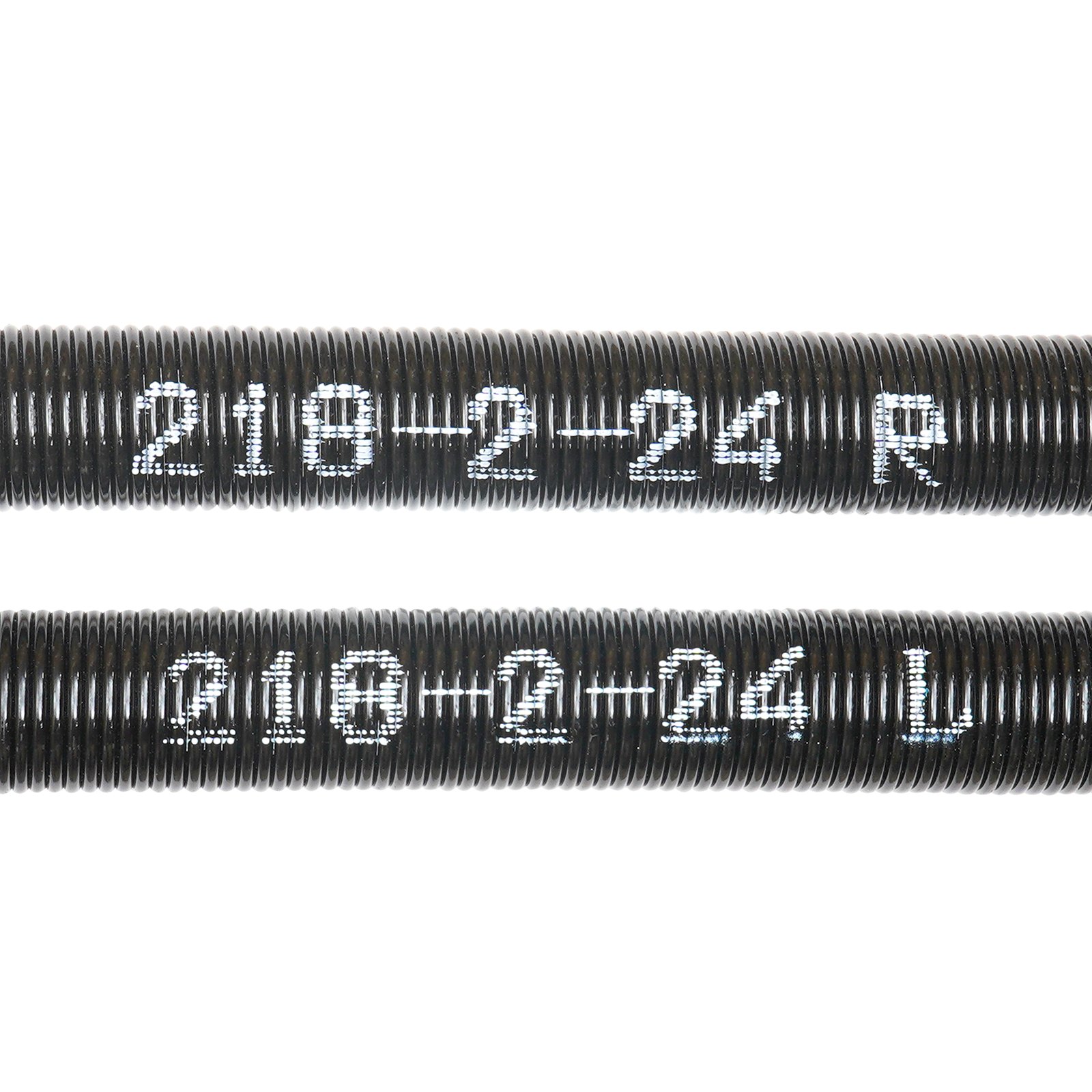 VEVOR Garage Door Torsion Springs, Pair of 0.218 x 2 x 24inch, 16000 Cycles, Garage Door Springs with Non-Slip Winding Bars, Gloves and Mounting Wrench, Electrophoresis Coated for Replacement