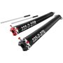 VEVOR Garage Door Torsion Springs, Pair of 0.225 x 2 x 27 in, 16000 Cycles, Electrophoresis Black Coated for Replacement, Garage Door Springs with Non-Slip Winding Bars, Gloves and Mounting Wrench