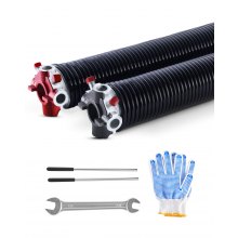 Garage Door Torsion Springs Pair of 0.234 x 2 x 28 inch with Winding Bars