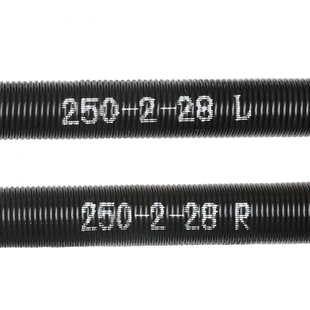 VEVOR Garage Door Torsion Springs, Pair of Φ6.35 x Φ50.8 x 711.2mm, 16000 Cycles, Garage Door Springs with Non-Slip Winding Bars, Gloves and Mounting Wrench, Electrophoresis Coated for Replacement
