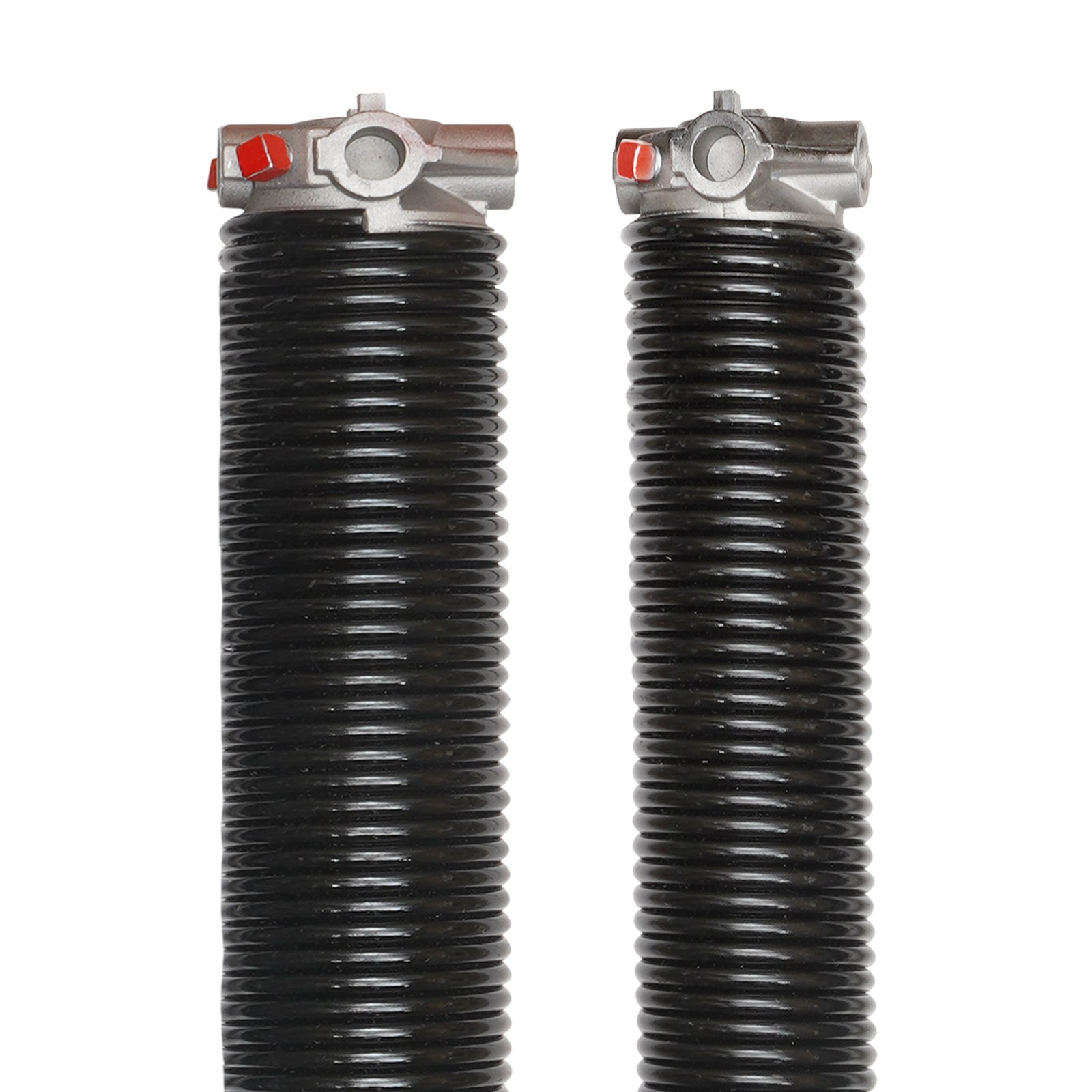 VEVOR Garage Door Torsion Springs, Pair of Φ6.35 x Φ50.8 x 711.2mm, 16000 Cycles, Garage Door Springs with Non-Slip Winding Bars, Gloves and Mounting Wrench, Electrophoresis Coated for Replacement