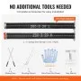 VEVOR Garage Door Torsion Springs, Pair of 0.25 x 2 x 29inch, 16000 Cycles, Garage Door Springs with Non-Slip Winding Bars, Gloves and Mounting Wrench, Electrophoresis Coated for Replacement