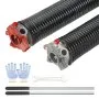 VEVOR Garage Door Torsion Springs, Pair of 0.25 x 2 x 29inch, 16000 Cycles, Garage Door Springs with Non-Slip Winding Bars, Gloves and Mounting Wrench, Electrophoresis Coated for Replacement