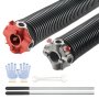 VEVOR Garage Door Torsion Springs, 16000 Cycles, Pair of 0.25 x 2 x 30inch, Garage Door Springs with Non-Slip Winding Bars, Mounting Tool and Gloves, Electrophoresis Coated, for Replacement