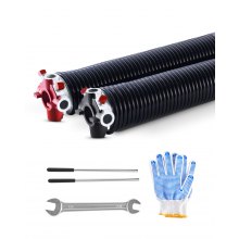 Garage Door Torsion Springs Pair of 0.25 x 2 x 31 inch with Winding Bars