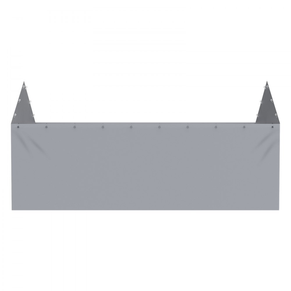 VEVOR Carport Replacement Canopy Cover Side Wall 12 x 20 ft, Garage Tent Shelter Tarp Heavy-Duty Waterproof & UV Protected, Easy Installation with Ball Bungees,Grey (Top and Frame Not Included)