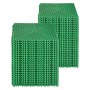 Πατάκι αποστράγγισης VEVOR Interlocking, 50 τεμάχια Modular Interlocking Cushion, Πατάκια αποστράγγισης σύνδεσης 12” x 12”, Αντιολισθητικά πλακάκια δαπέδου αποστράγγισης πράσινου PP και πατάκι ντους, για γκαράζ, κήπο, κουζίνα και εξωτερικούς χώρους