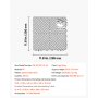 VEVOR Interlocking Drainage Mats 50 Pack 300x300 mm Light Gray Floor Tiles, for Garages Basements Car Wash Shops, Non-Slip Heavy-Duty PP Modular Interlocking Cushion, 15 mm Thickened, Easy to Clean