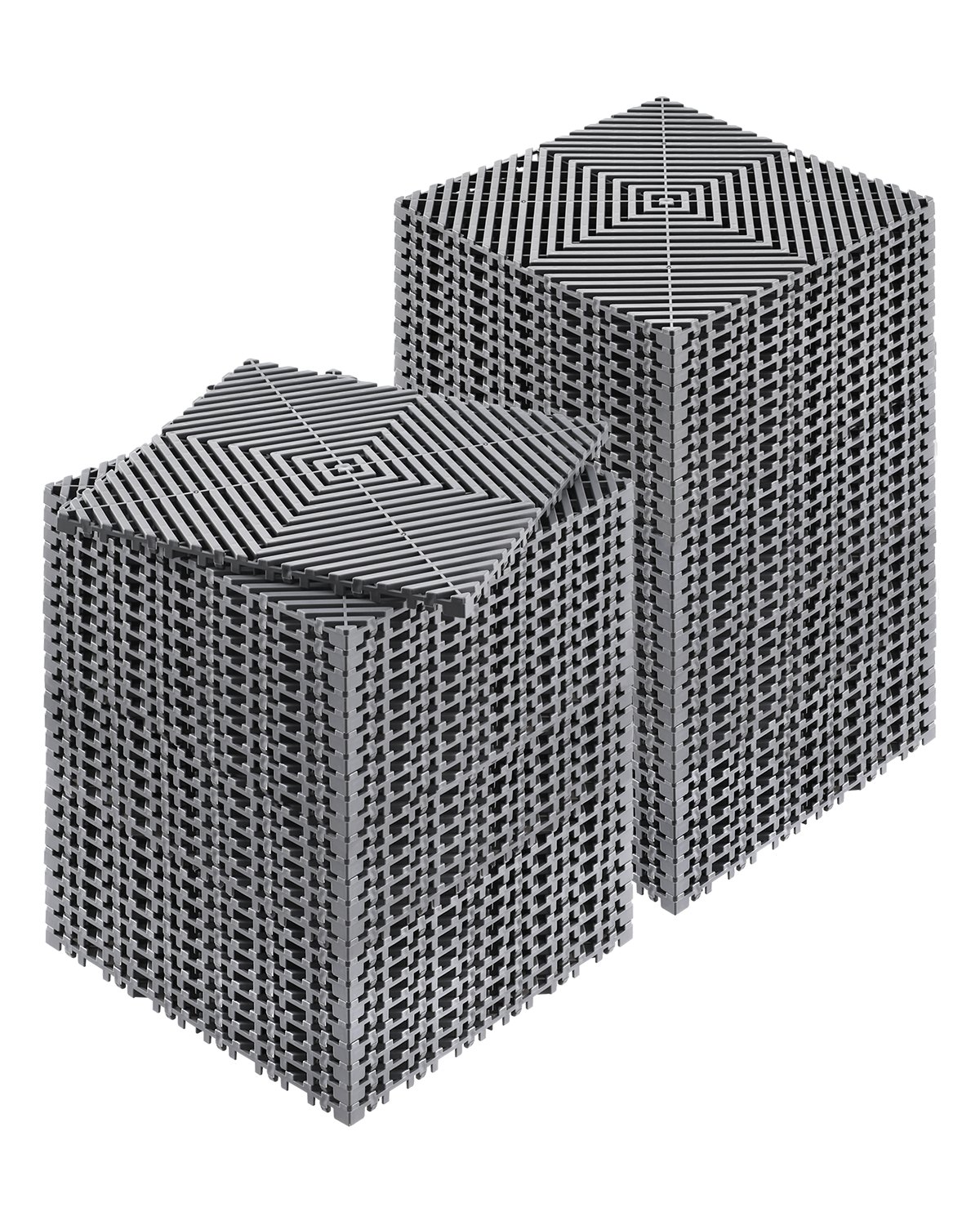 VEVOR Modular Drainage Mat Interlocking Floor Tile 12” x 12” Drainage Cushion