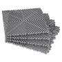 VEVOR összekapcsolódó vízelvezető szőnyeg, 12” x 12” moduláris összekapcsolódó párna, 24 db illesztő vízelvezető szőnyeg, csúszásmentes szürke PP vízelvezető padlólap és zuhanyszőnyeg, garázsba, kertbe, konyhába és kültérre