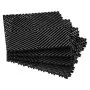 Tapete de drenagem intertravável VEVOR, almofada modular intertravável de 30 x 30 cm, 55 peças, tapetes de drenagem de encaixe, antiderrapante, preto, em PP, para pisos e chuveiros, ideal para garagem, jardim, cozinha e áreas externas.