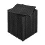 VEVOR Interlocking Drainage Mat, 12” x 12” Modular Interlocking Cushion Durable PP Material, 24 Pcs Splicing Drainage Mats, Non-Slip Drainage Floor Tile and Shower Mat, for Garage, Garden, Kitchen & Outdoor, Black