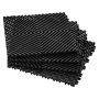 VEVOR összekapcsolódó vízelvezető szőnyeg, 12” x 12” moduláris összekapcsolódó párna, 24 db illesztő vízelvezető szőnyeg, csúszásmentes fekete PP vízelvezető padlólap és zuhanyszőnyeg, garázsba, kertbe, konyhába és kültérre
