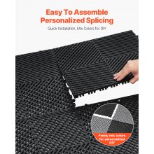 Drainage Mat Modular Interlocking Cushion 15.7” x 15.7” Drainage Tile